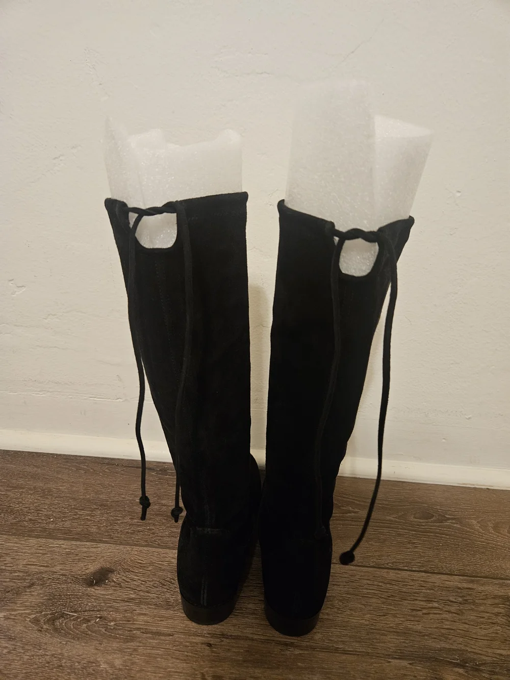 Stewart Weitzman Black Suede Boots Size 4.5